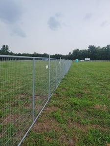 Post-driven fence